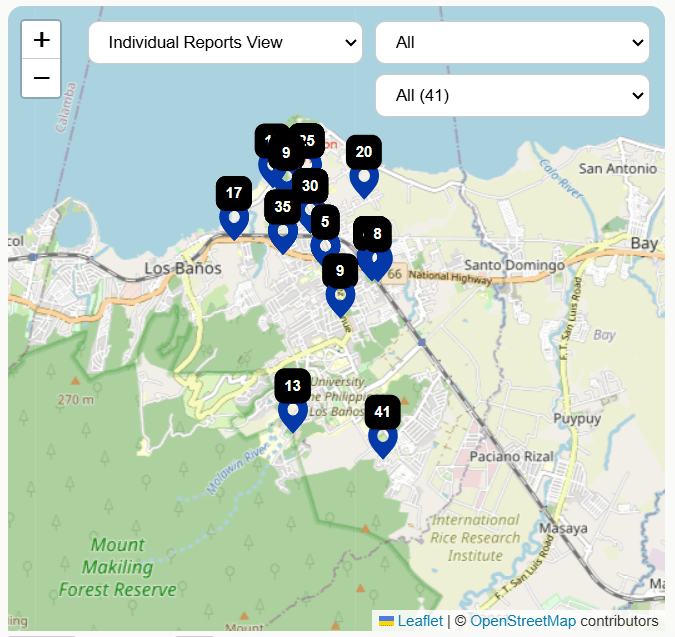 Screenshot of Disease Surveillance & Health Analysis System