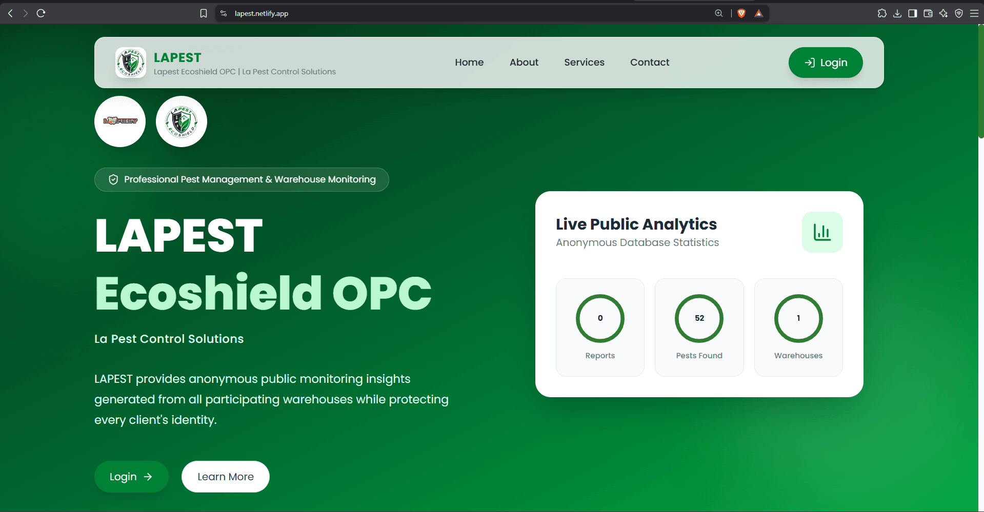 Screenshot of Lapest